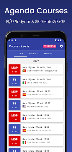 Aperçu de l'application