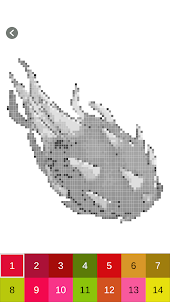 Dragon Fruit Pixel Art