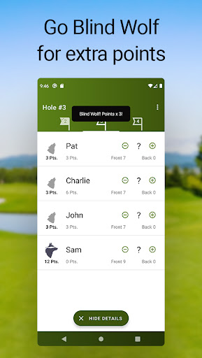 Wolf Golf Scorecard Screen 3