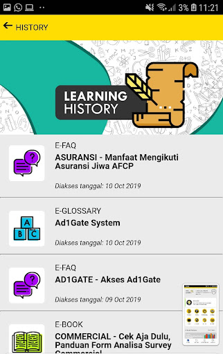 DigiLearn Adira Finance Screen 2