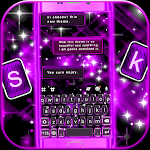 Cover Image of ดาวน์โหลด Purple Keyboard Theme  APK
