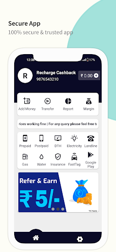 Android application Mobile Recharge Cashback App screenshort