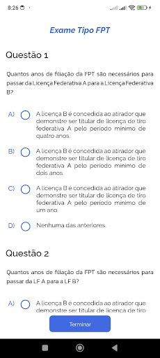 Exame Federativo | app Screen 3
