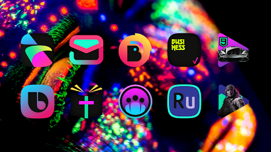 ATOMIC - Dark Retro Icon Pack Captura de pantalla