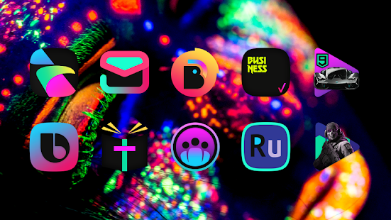 ATOMIC - Dark Retro Icon Pack Ekran görüntüsü