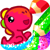 Coloring games for kids age 5 icon