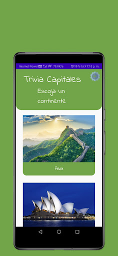Capitals trivia Screen 3