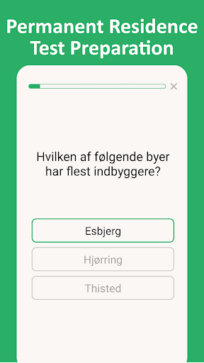 Android application Permanent Residence Test: Quiz screenshort