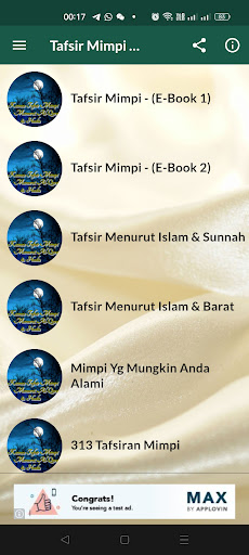 Android application Tafsir Mimpi (Menurut ISLAM) screenshort