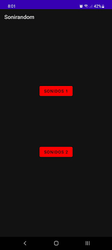 Android application Sonirandom screenshort