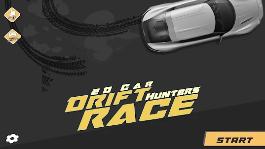 2D Car Drift Hunters Race