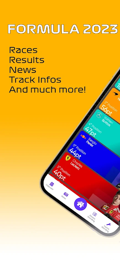 Android application Formula 1 LiveTime/Calendar screenshort