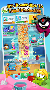 Om Nom Idle Candy Factory screenshots apk mod 2