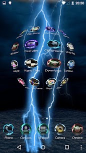 Lightning Storm Tech 3D Theme For PC installation