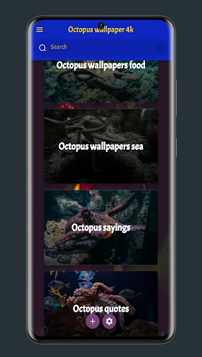 Android application Octopus wallpapers 4k screenshort
