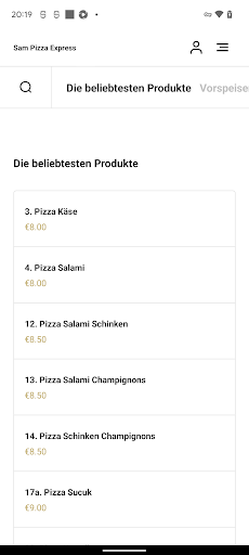Sam Pizza Express Screen 3
