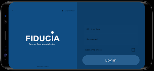 Android application Fiducia Mobile screenshort