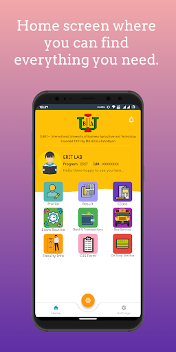 Android application IUBAT screenshort