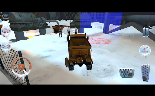 US Snow Excavator Clean Roads