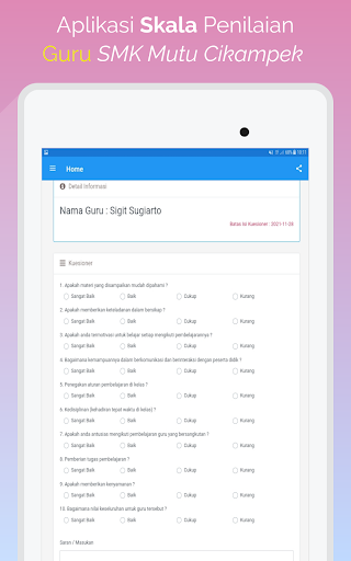 Aplikasi Penilaian Guru Screen 3