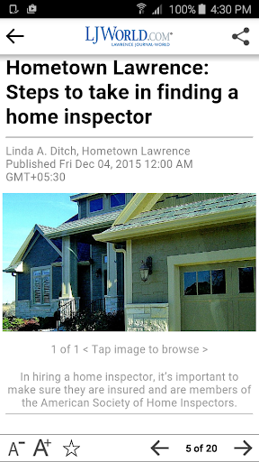 Lawrence Journal World Screen 3