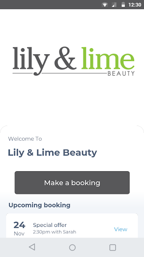 Android application Lily & Lime Beauty screenshort