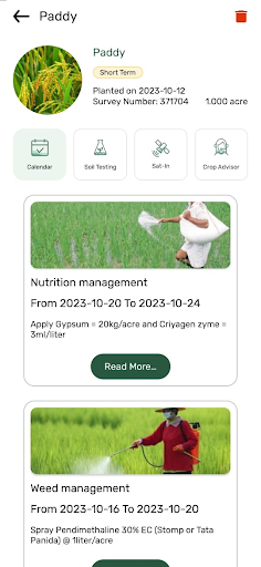AgriApp : Smart Farming App Screen 3