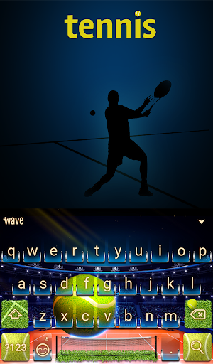 Tennis Animated Keyboard Screen 2