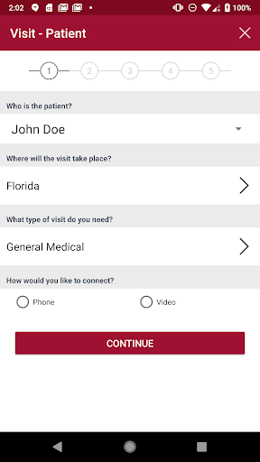 Virtual Visit Screen 2