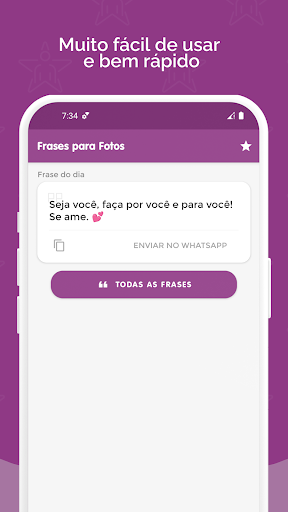 Android application Frases para Fotos e Legendas screenshort