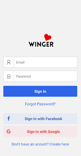 Android application Winger: Dating, Chat, Meet screenshort