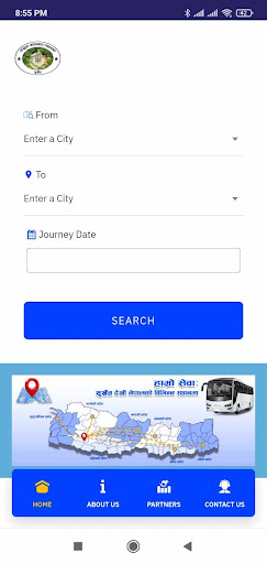 Android application Surkhet Sayukta Yatayat Sewa screenshort