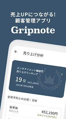 顧客管理で売上UP Gripnote - グリップノートのおすすめ画像1