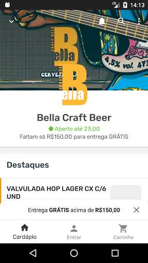 Android application Bella Craft Beer screenshort