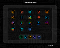 Horux Black - Icon Packのおすすめ画像5