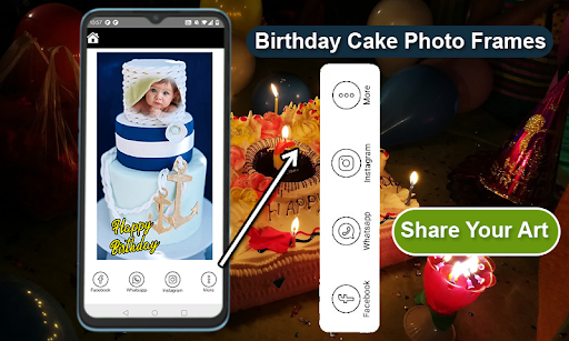 Birthday Cake Frames & Editor screenshot 6