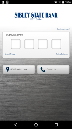 Android application Sibley State Bank screenshort