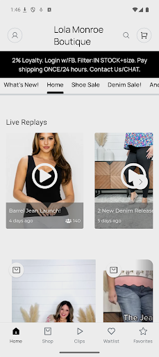 Lola Monroe Boutique Screenshot 1 - AppWisp.com