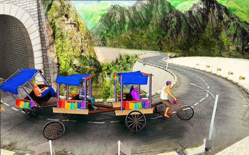 Bicycle Rickshaw Simulator 2019 : Taxi Game 3.8 APK screenshots 17