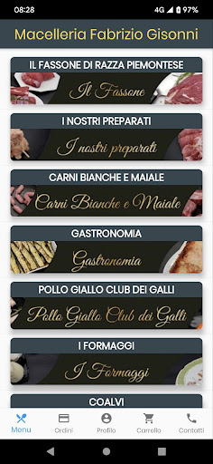 Android application Macelleria Fabrizio Gisonni screenshort