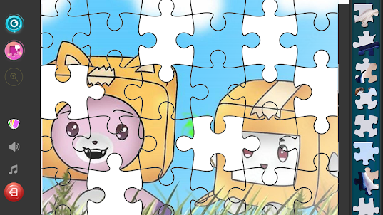 Lankybox game jigsaw