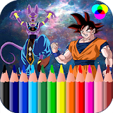 coloring game DBS super goku icon