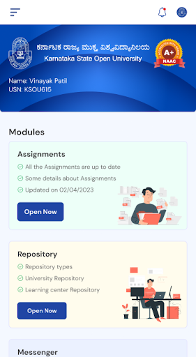 Android application KSOU Academic Platform screenshort