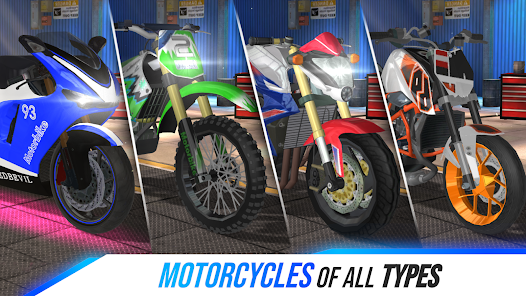 Motorcycle Real Simulator APK v3.1.11  MOD (Unlimited Money) poster-3