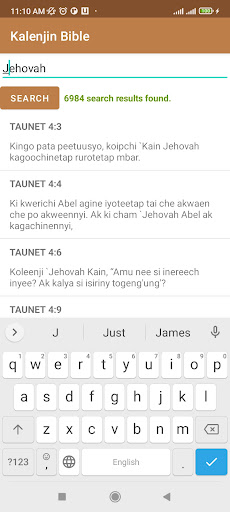 Kalenjin Bible Screen 3