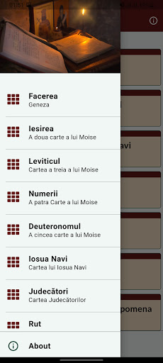 Android application Biblia Ortodoxă Română screenshort