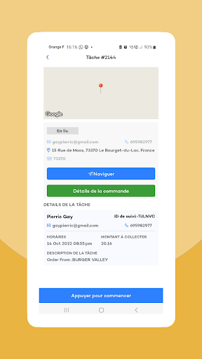 Codiner Guadeloupe dispatcher Screen 3