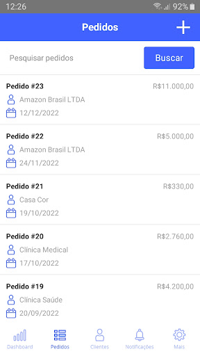 Pedidos Screen 2