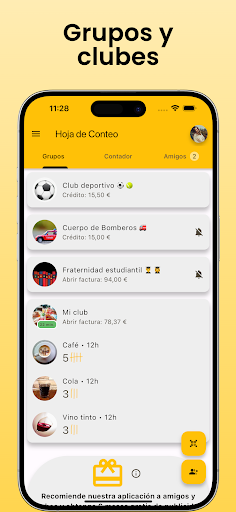 Vista previa de la aplicación
