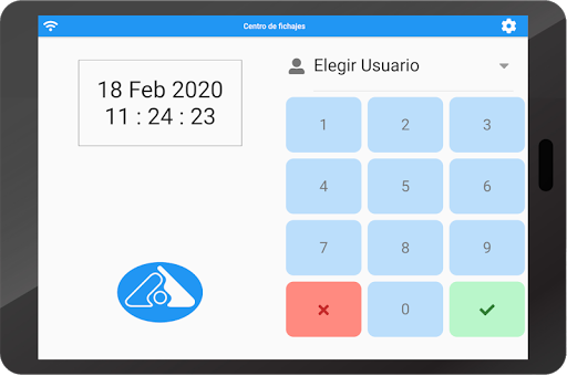Android application Mi Centro de Fichajes: control screenshort